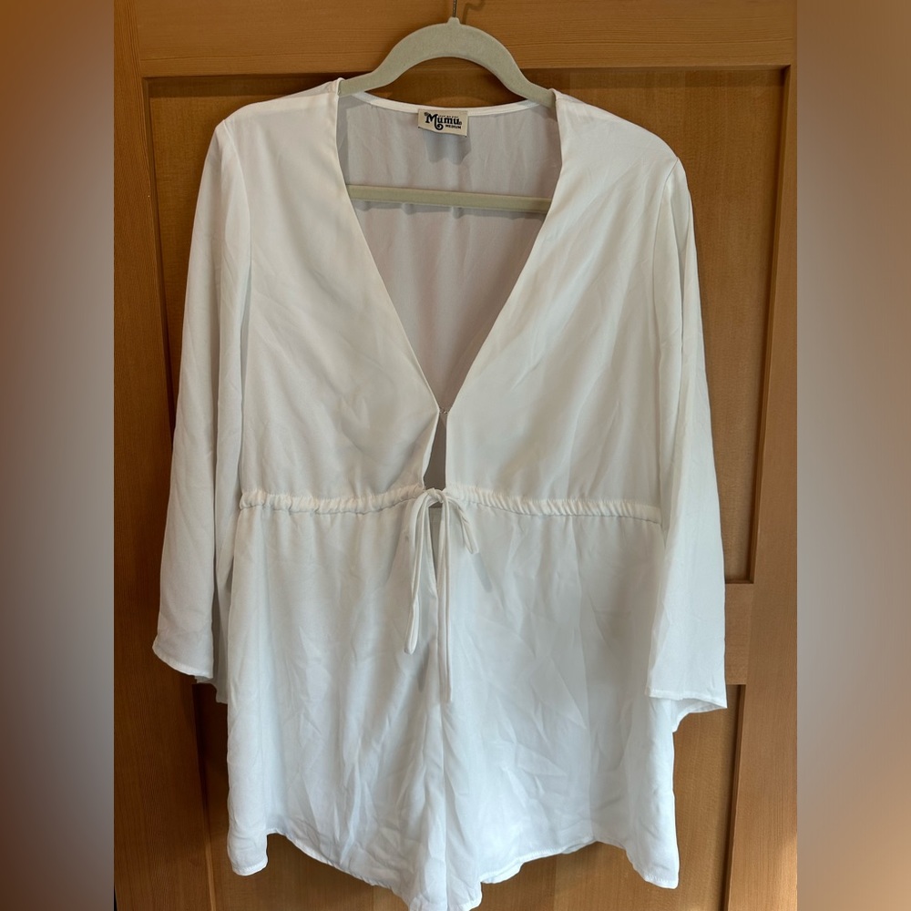 Show Me Your Mumu medium white romper